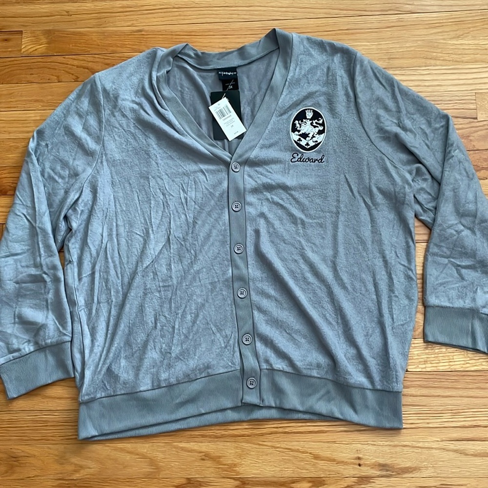 Twilight Edward Cullen Super Soft Gray‎ Cardigan XL NWT